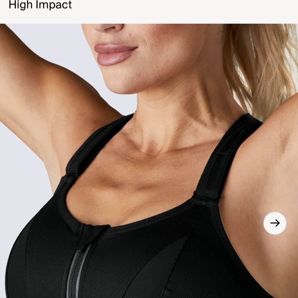SHEFIT Black High Impact Sports Bra